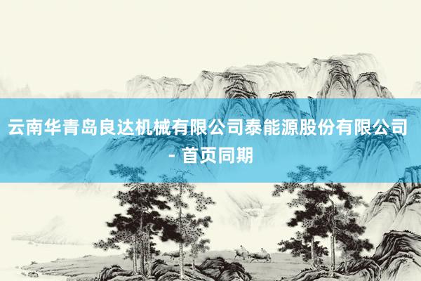 云南华青岛良达机械有限公司泰能源股份有限公司 - 首页同期